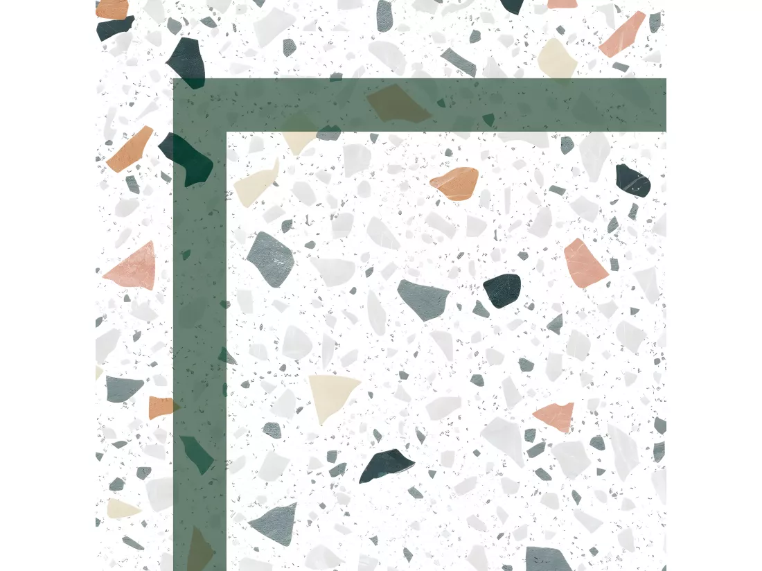 Tapis Vinyle Médium bis l 50xL200cm - Terrazzo Dolce - Vinyle