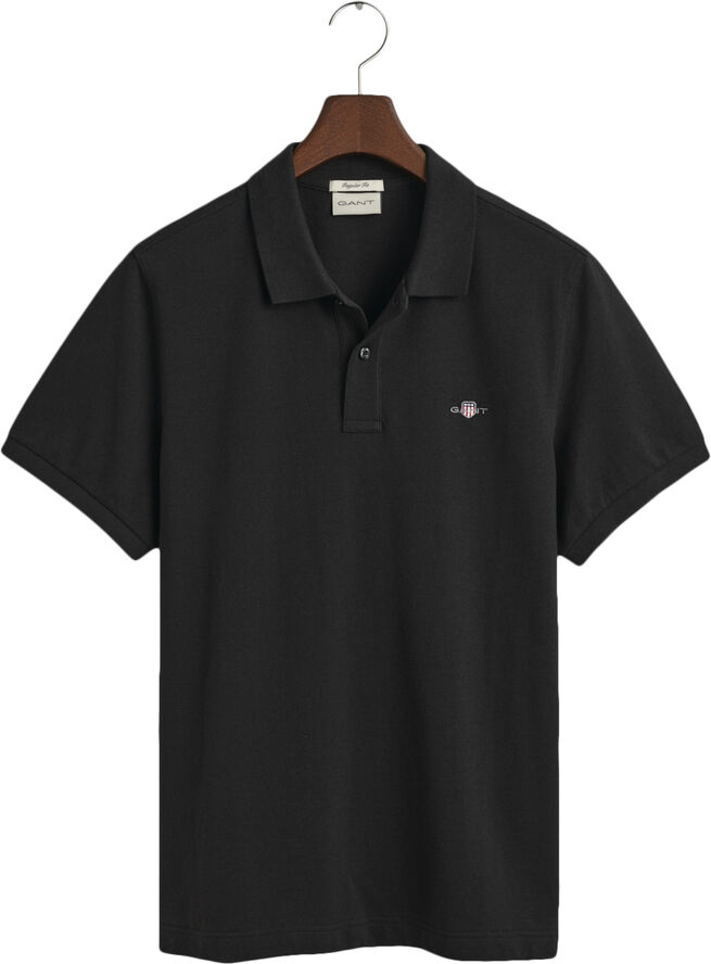 Gant REG SHIELD SS PIQUE POLO Black