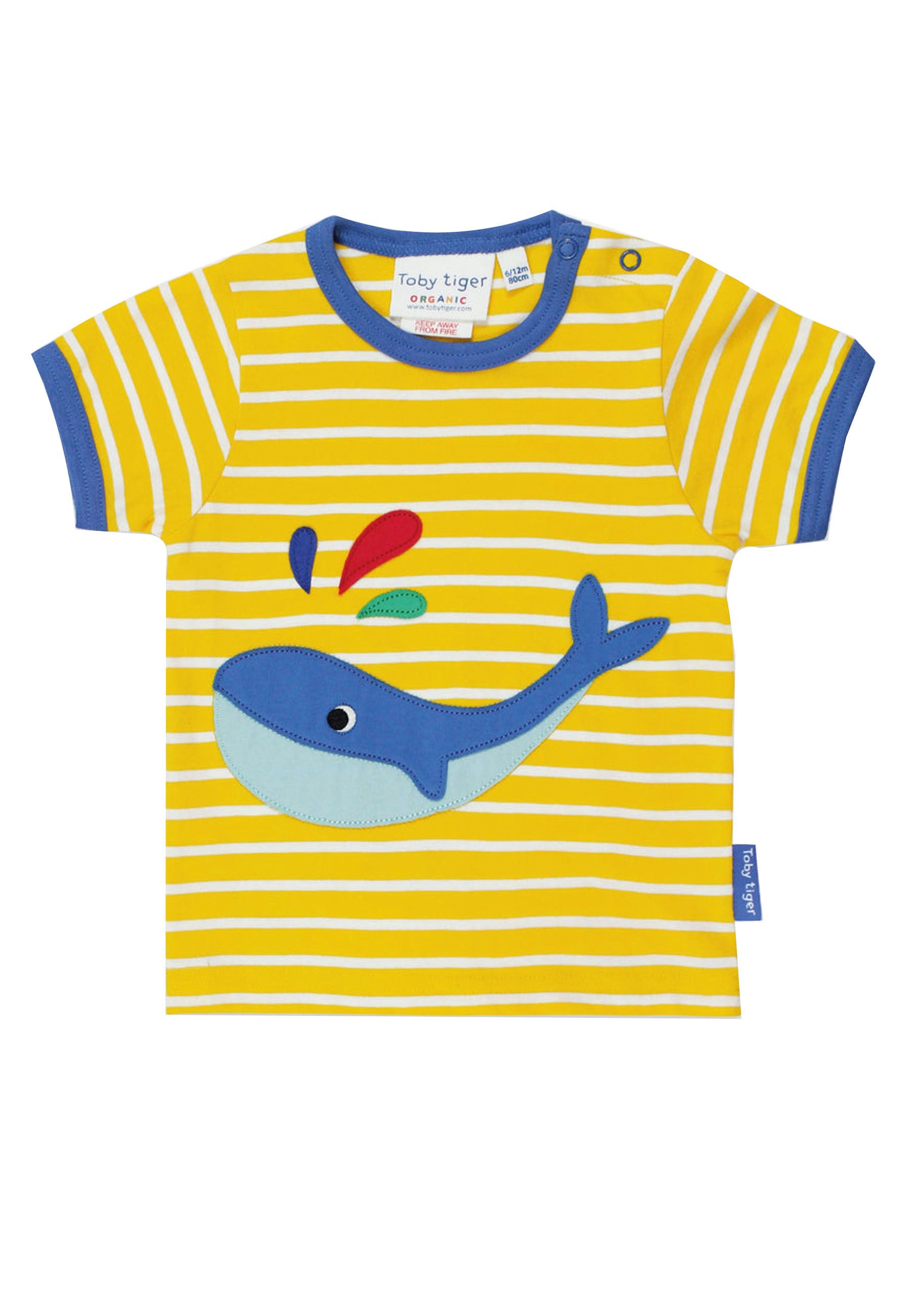 Toby Tiger T-Shirt mit Wal-Applikation