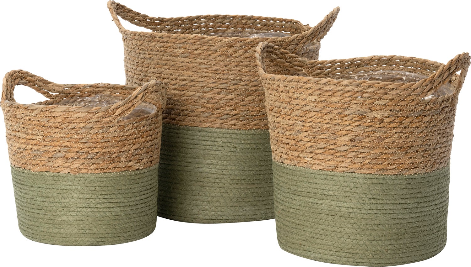 Intratuin plantenmand Rocky naturel / groen D 33 H 31 cm