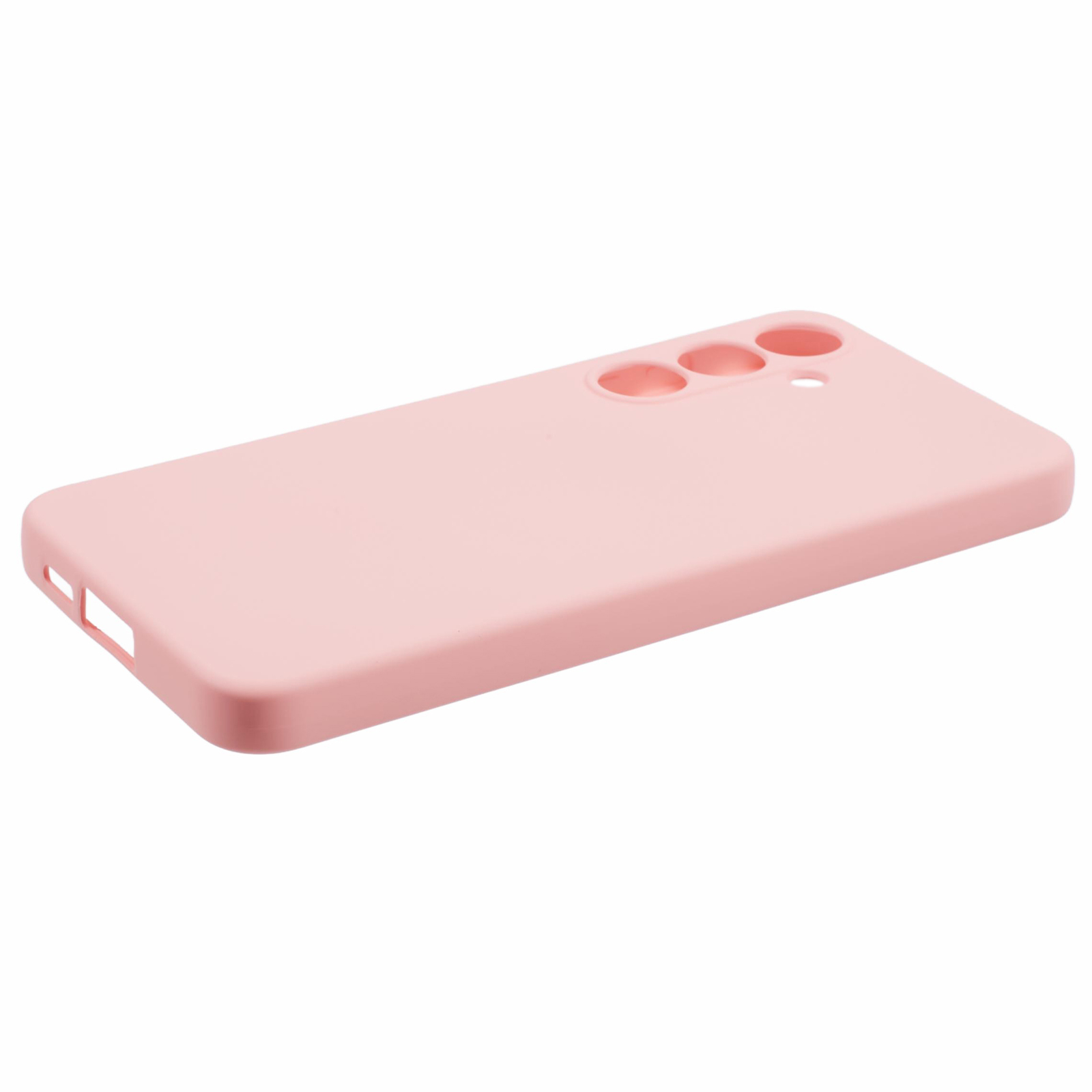 Samsung Galaxy S24 FE Gummi Case Hülle mit Kameraschutz - Rosa (Matt)