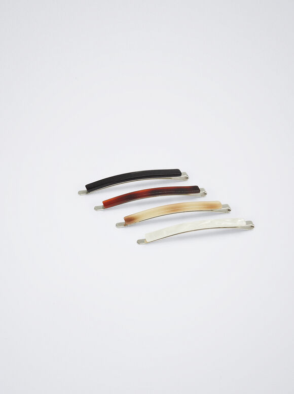 Conjunto de grampos de cabelo - Multicolorido