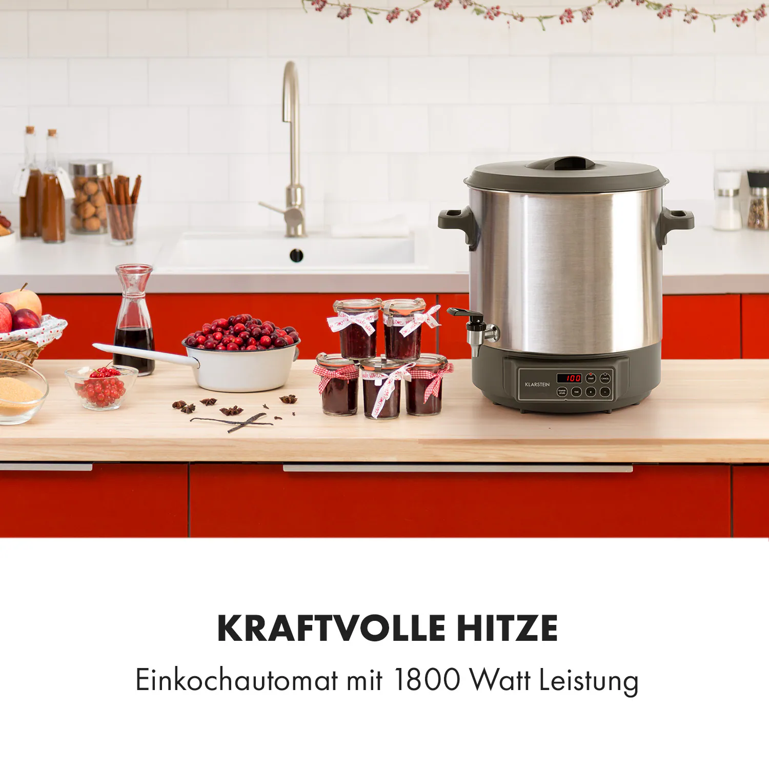 Lady Marmalade Einkochautomat Getränkespender 27L 100°C 12h Edelstahl