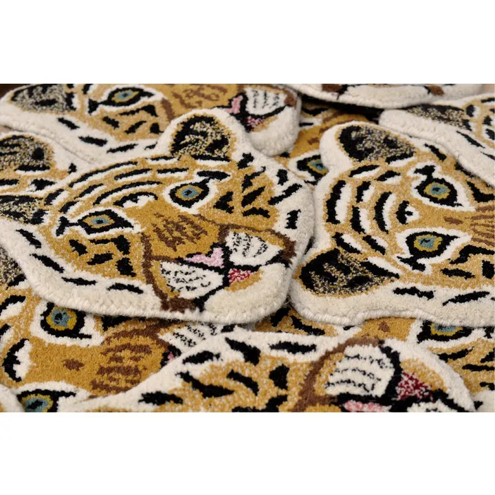 Doing Goods Tapis tête de tigre en laine
