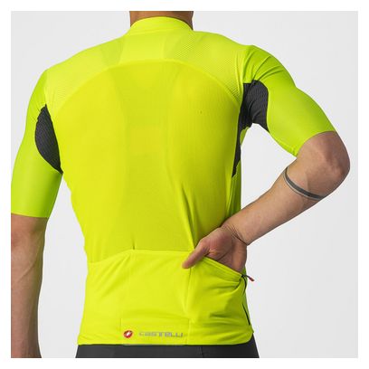 Maillot Manches Courtes Castelli Endurance Elite Jaune