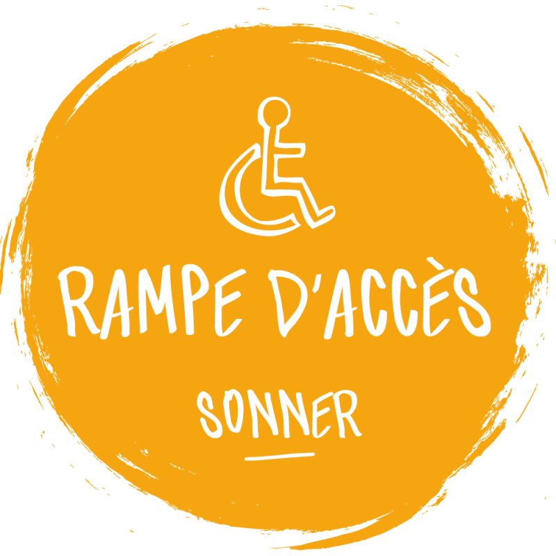 Adhésif design pour carillon d'appel - Orange