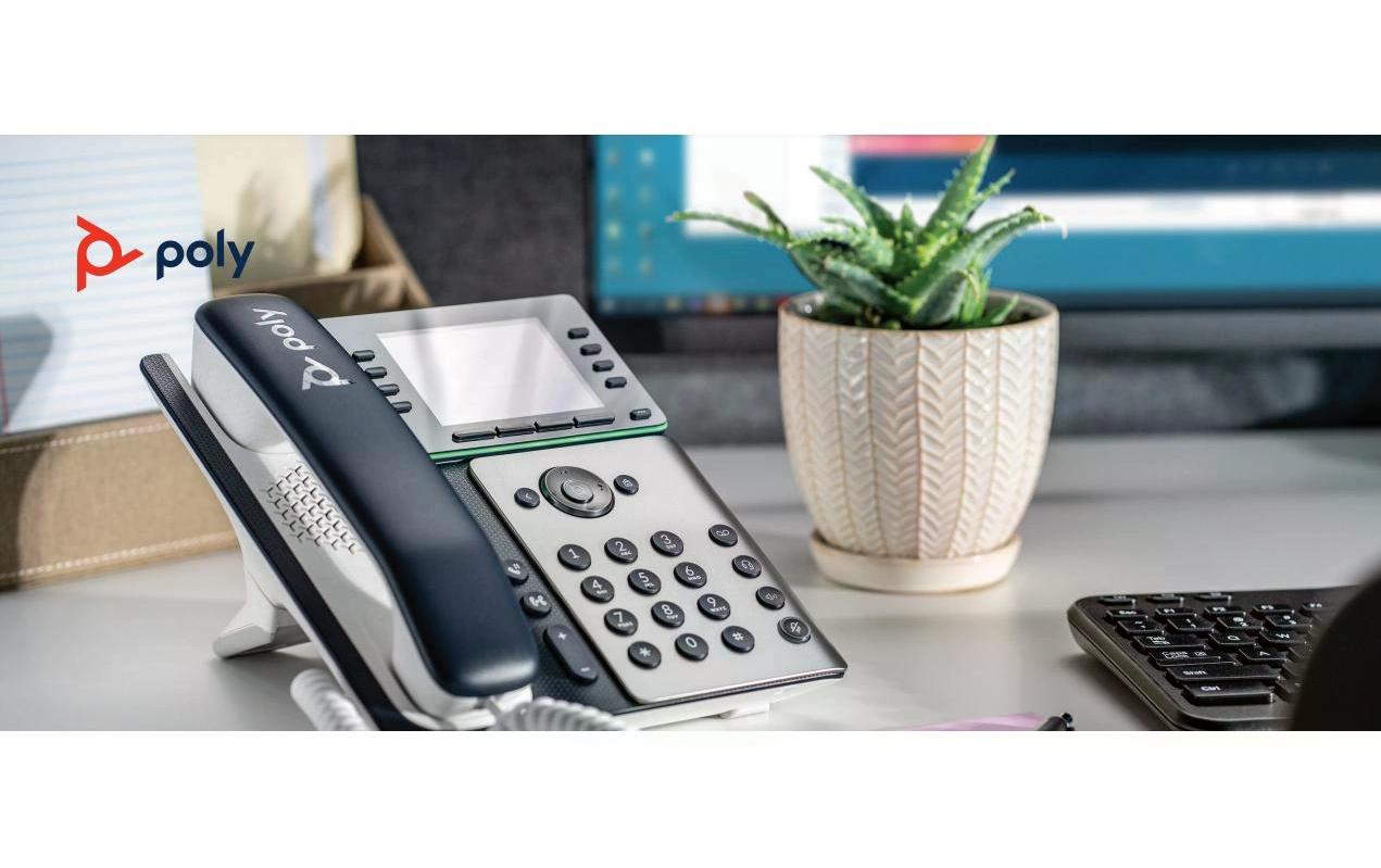 Tischtelefon Poly Edge E320 Grau/Schwarz/WeissEin Telefon für hohe Ansprüche