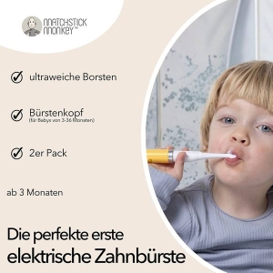 MATCHSTICK MONKEY Ersatzzahnbürste Box, 2 Stück