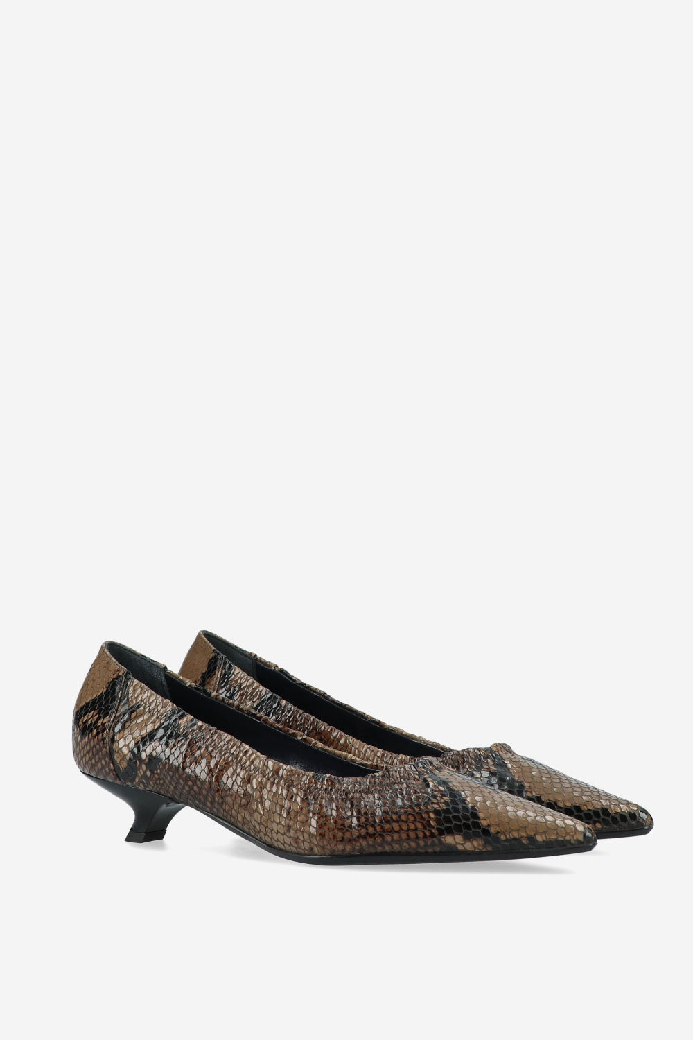Dammage pitone leather pumps
