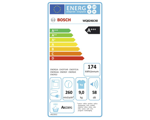 Bosch WQB246C40 warmtepompdroger, 9 kg capaciteit