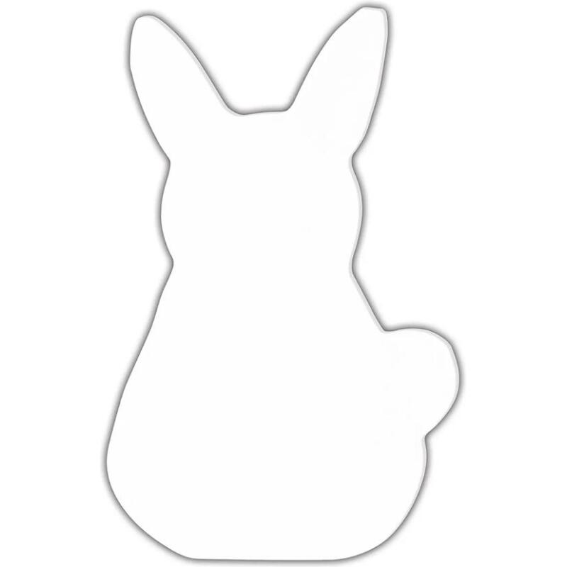 Symbole lapin 12cm - Blanc