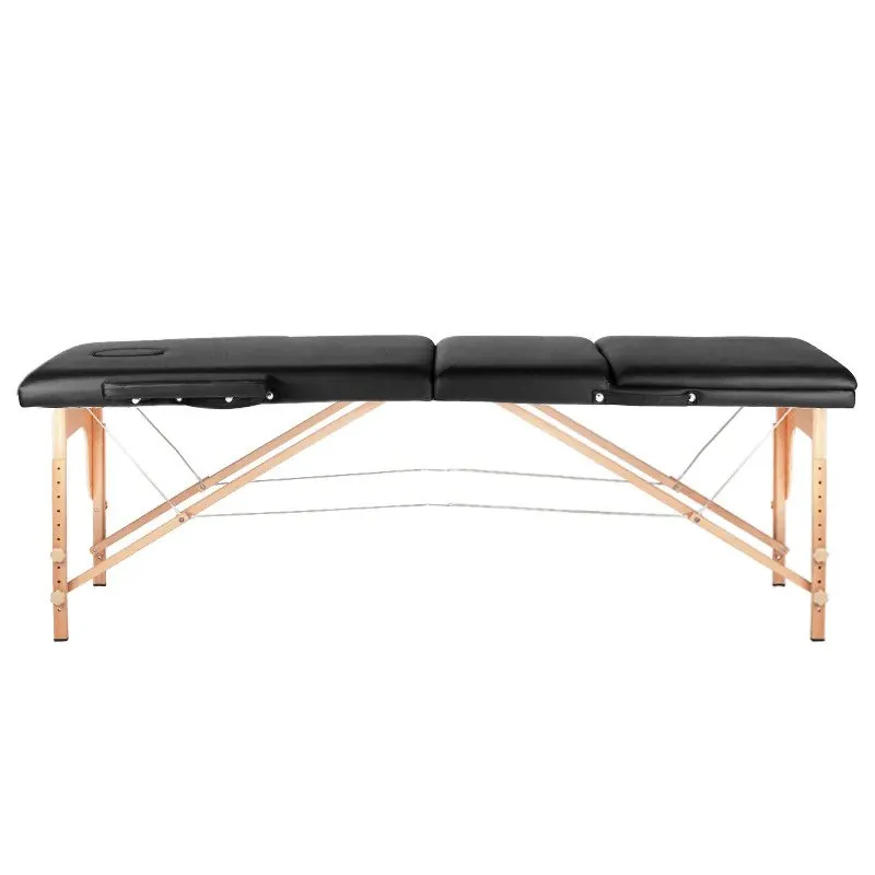 Activeshop sammenklappelig massagebriks 3-delt, træ, model Comfort Activ FIZJO, sort