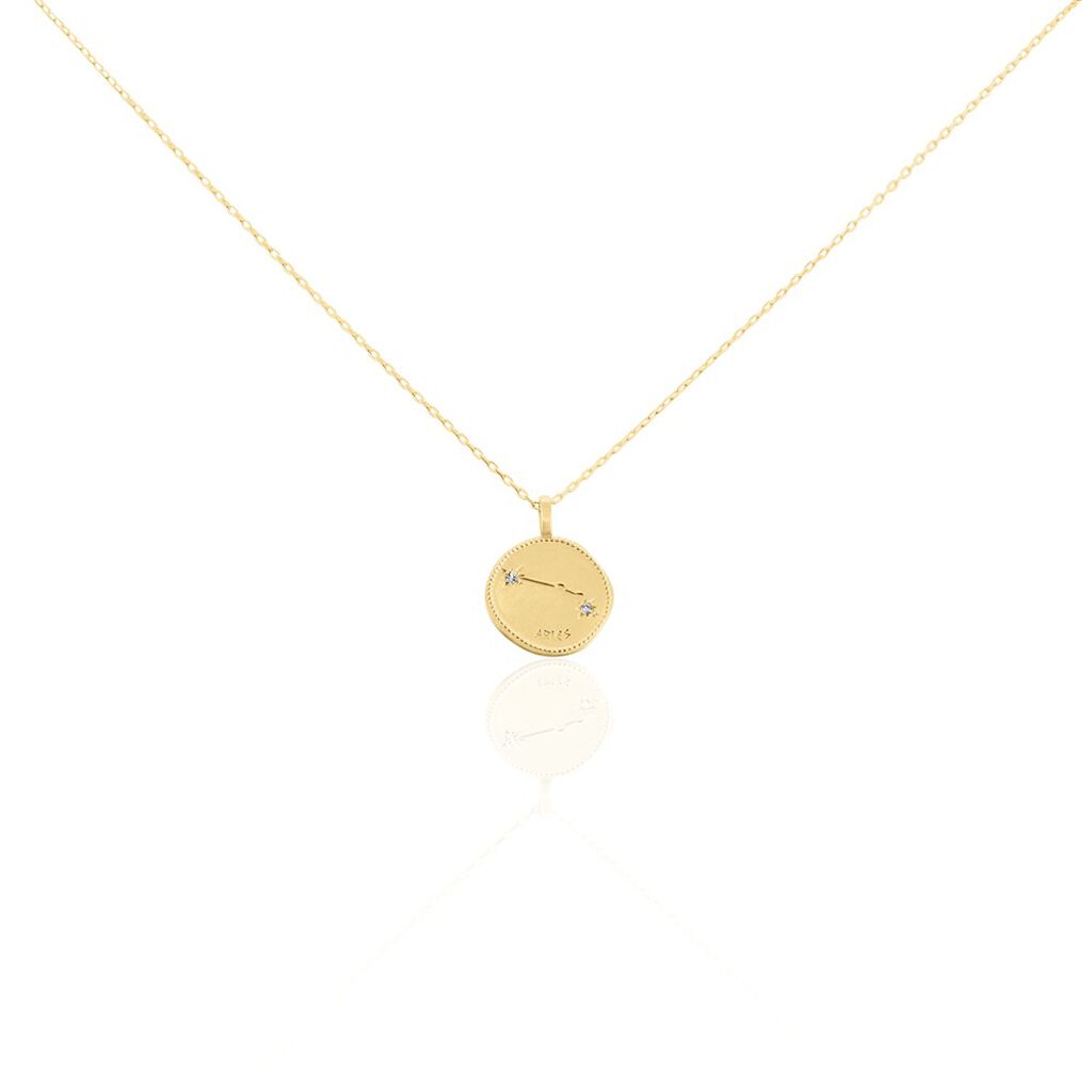 Collier Iago Plaqué Or Oxydes De Zirconium