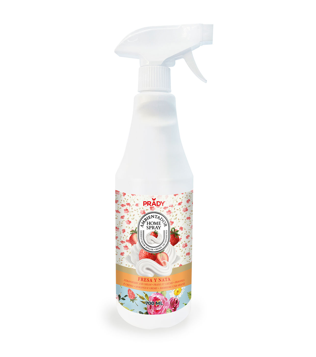 Prady - Ambientador Home Spray 700ml - Morango e Creme