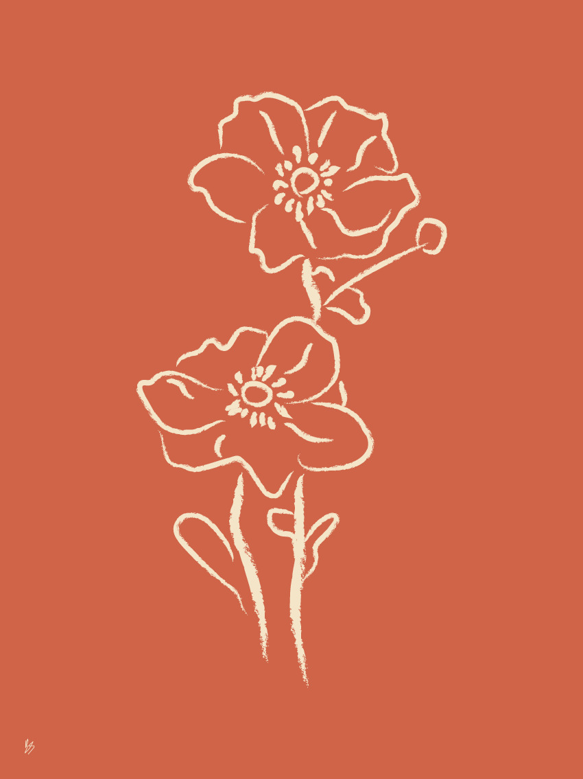 Poster Floral 20 x 30 cm