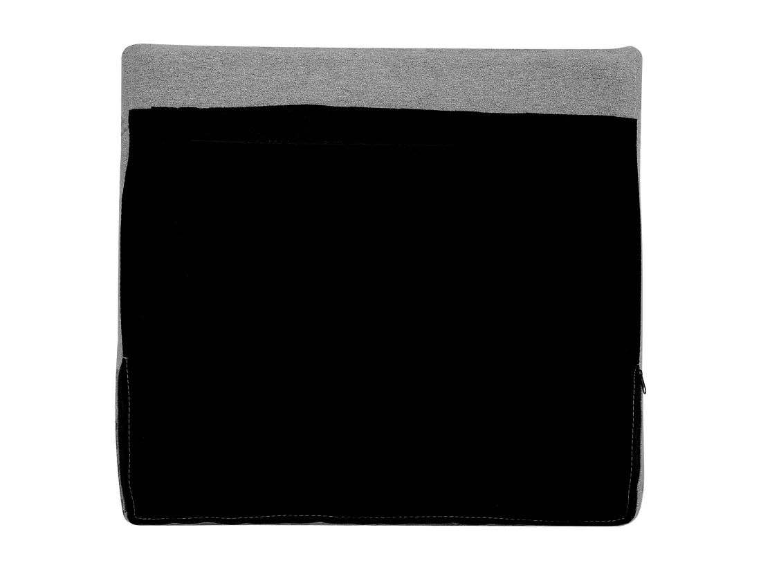 Canapé Chesterfield 2 places en tissu gris clair VISSLAND
