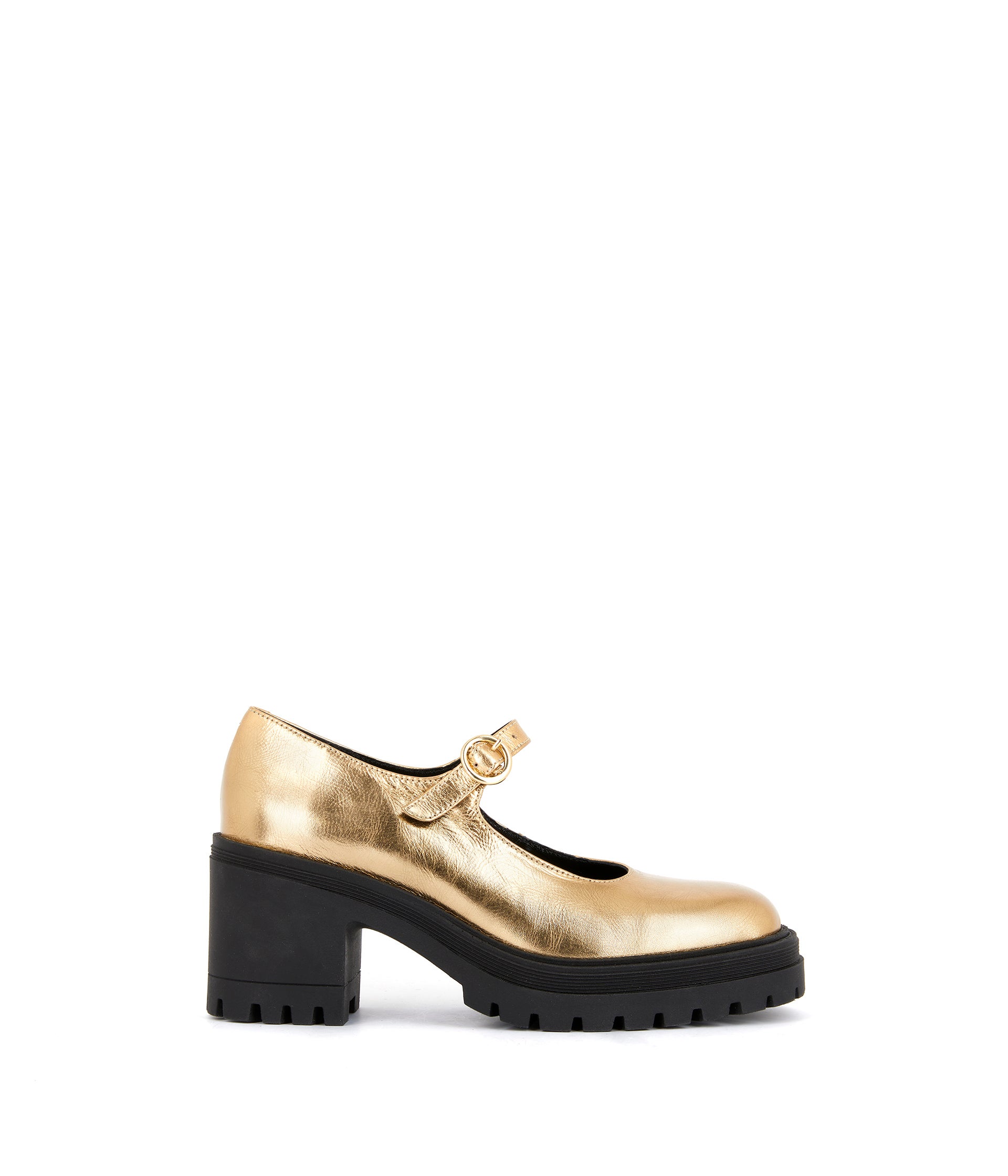 Babies cuir doré Anae