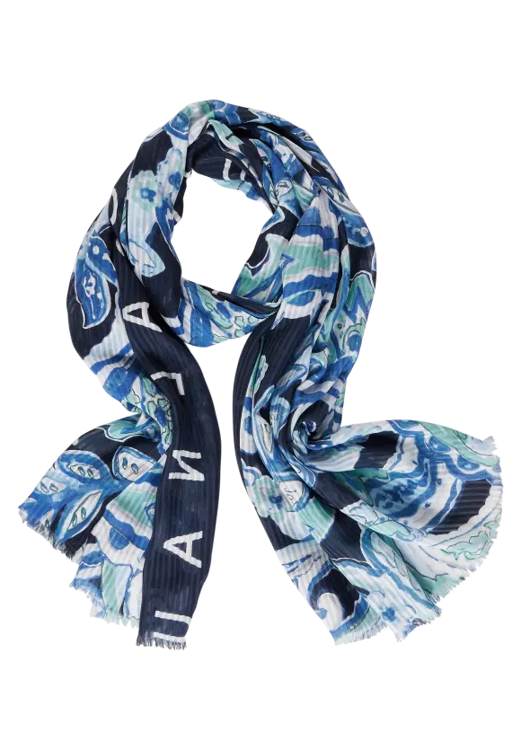Schal mit Wording - multicolor