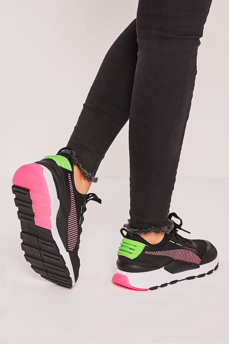 Basket RS-0 Rein noir/vert fluo / Puma