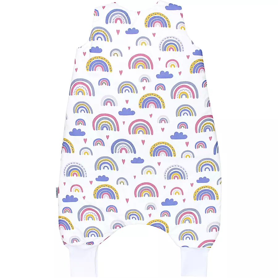 TupTam Baby Winter Schlafsack mit Beinen rosagelb