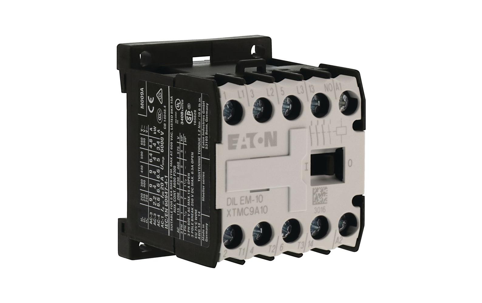 Schütze DILEM-10, 1S , 9 A 230 V, 3-Pol9A Schütze für 230 V AC Steuerspannung
