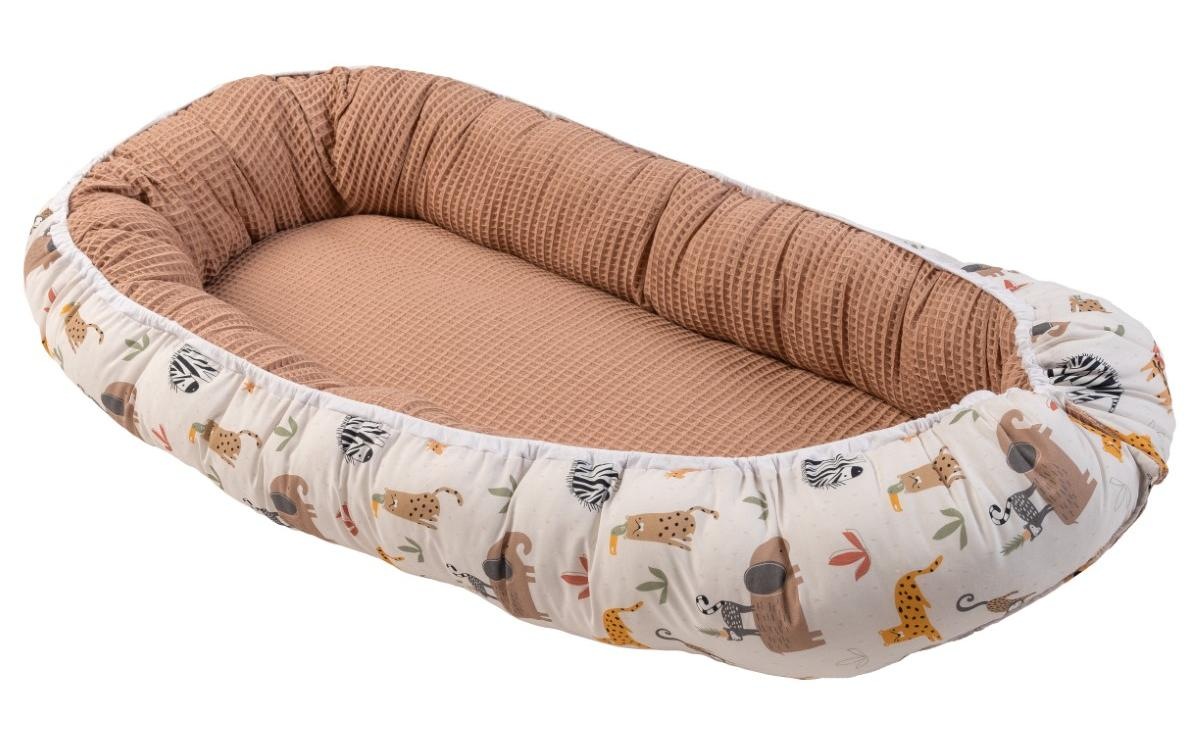 ULLENBOOM ® Bettnestchen »Waffelpiqué Sand Savanne 55 x 95 cm«