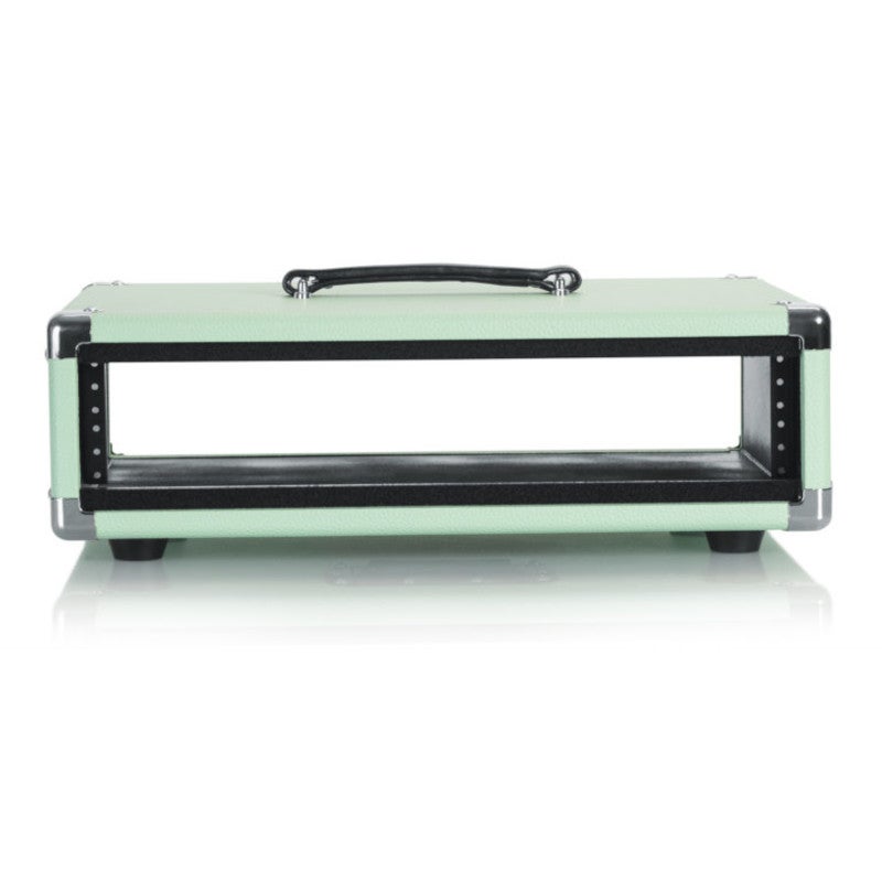 Gator Cases GR-RETRORACK-2SG Retro Rack Vintage Amp Vibe Rack Case 2U Seafoam Green