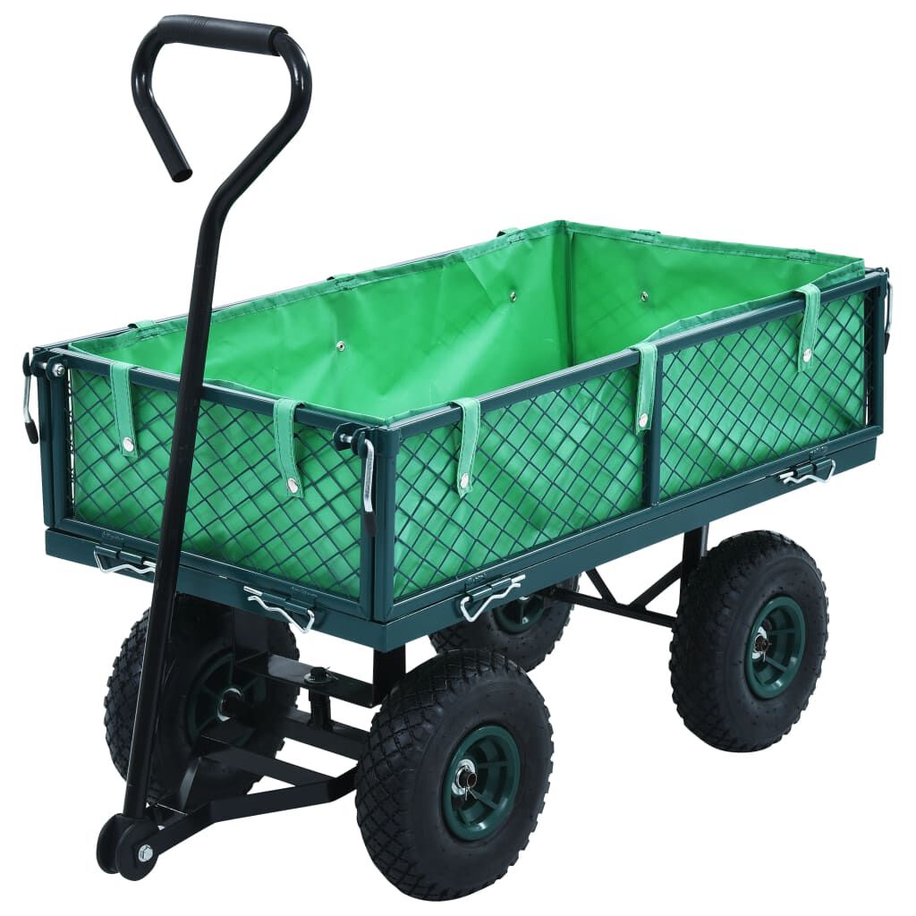 vidaXL Tuinhandtrolley Groen 250 kg