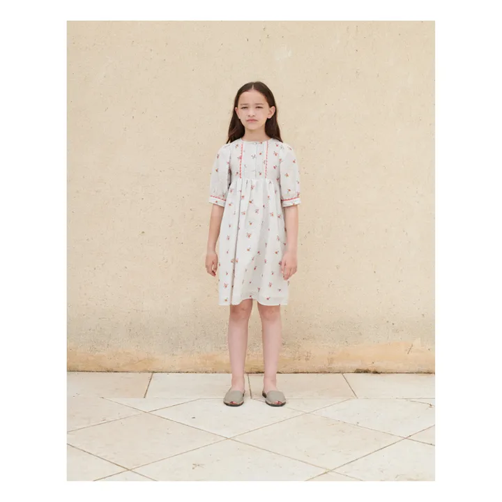Bebe Organic Robe Fleurie Bia | Blanc