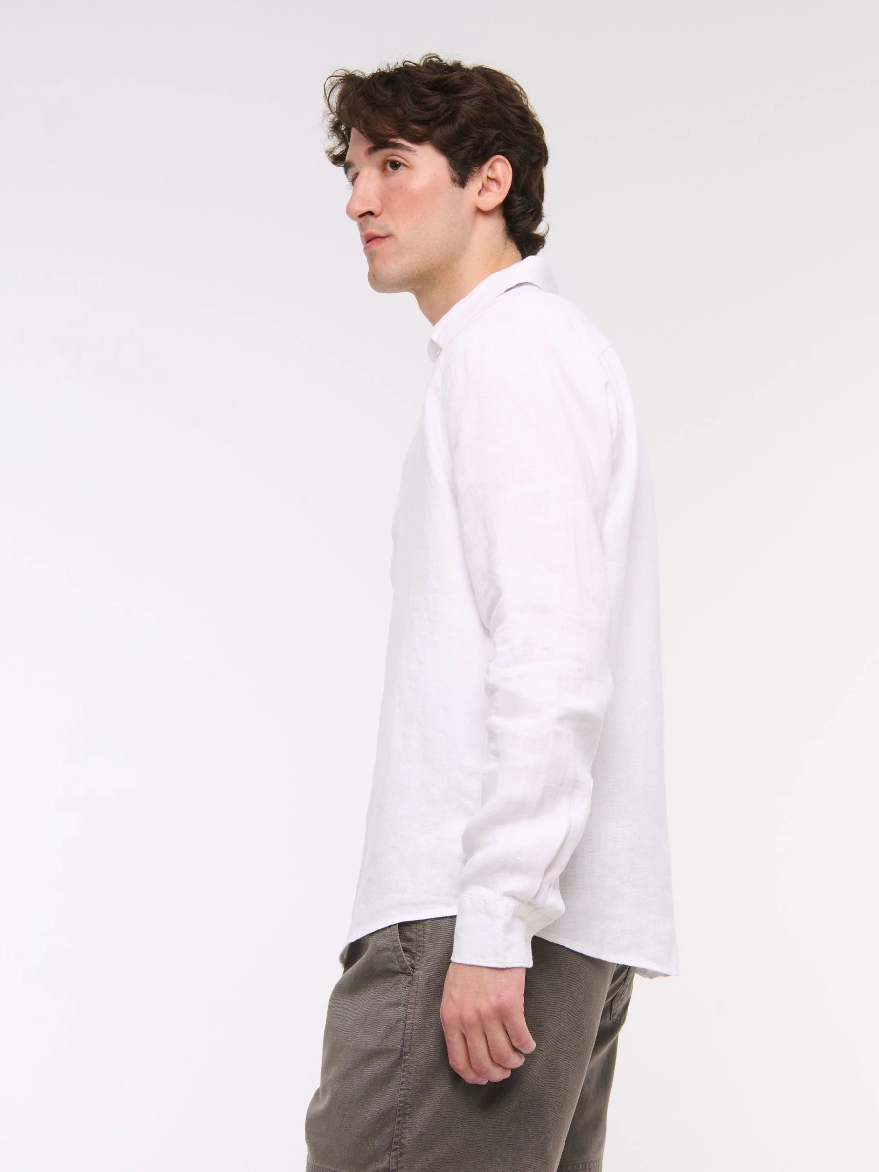 Abercrombie & Fitch Long Sleeve Linen Shirt