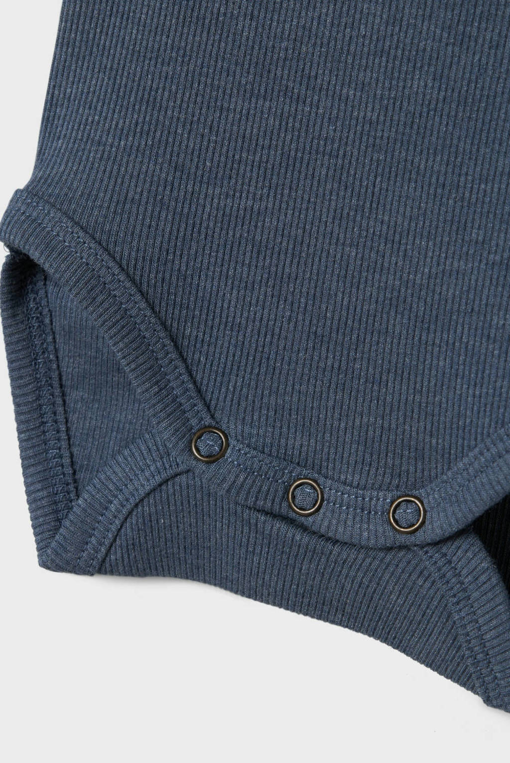 NAME IT ribgbreide romper NBMKAB blauw melange