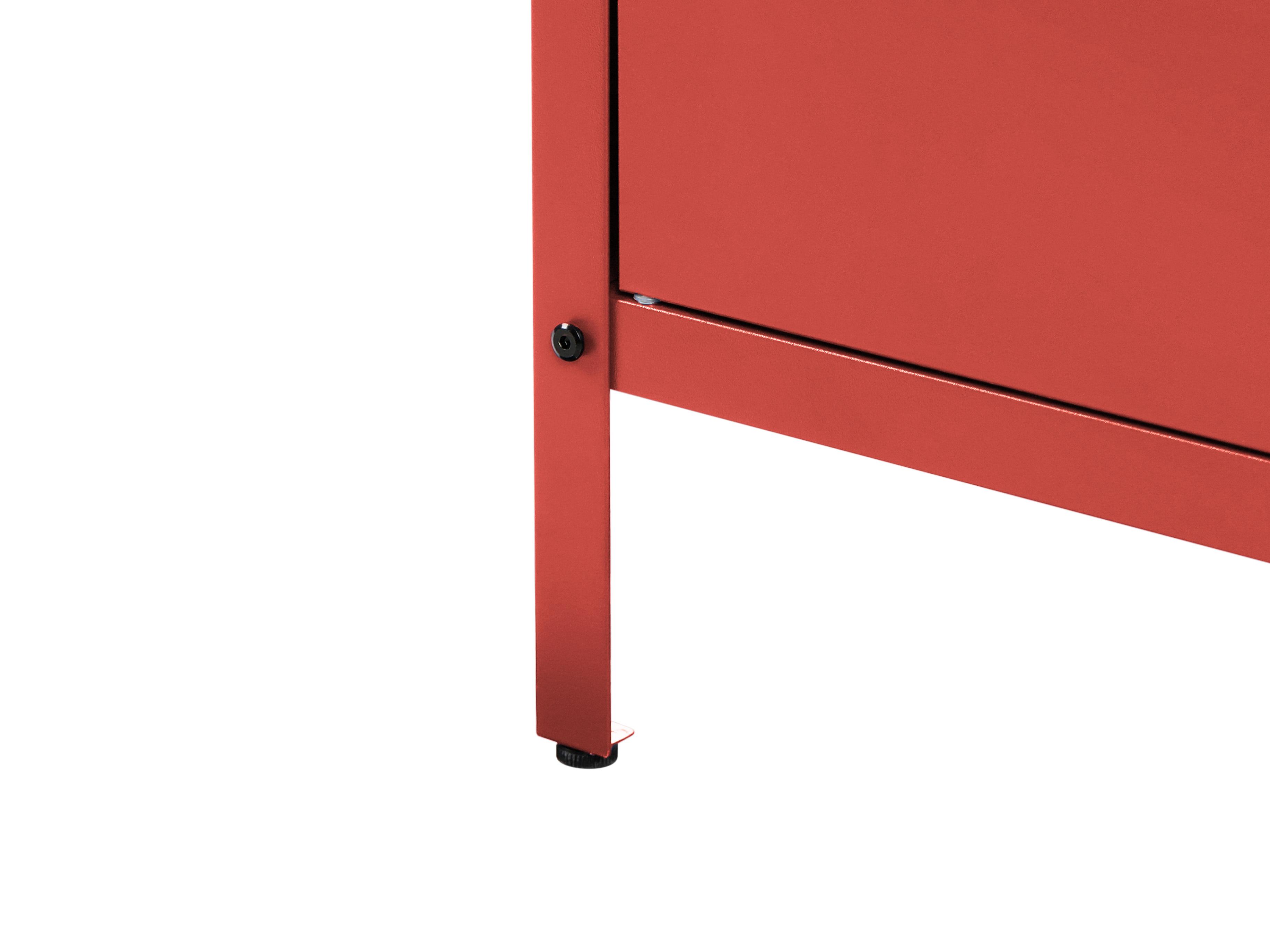 Tuin keukenkast met spoelbak VILAMA Metaal Rood