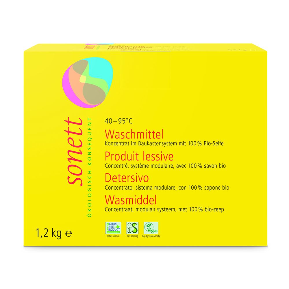 SONETT Waschmittel 40° 60° 95°C Pulver 1.2 kg