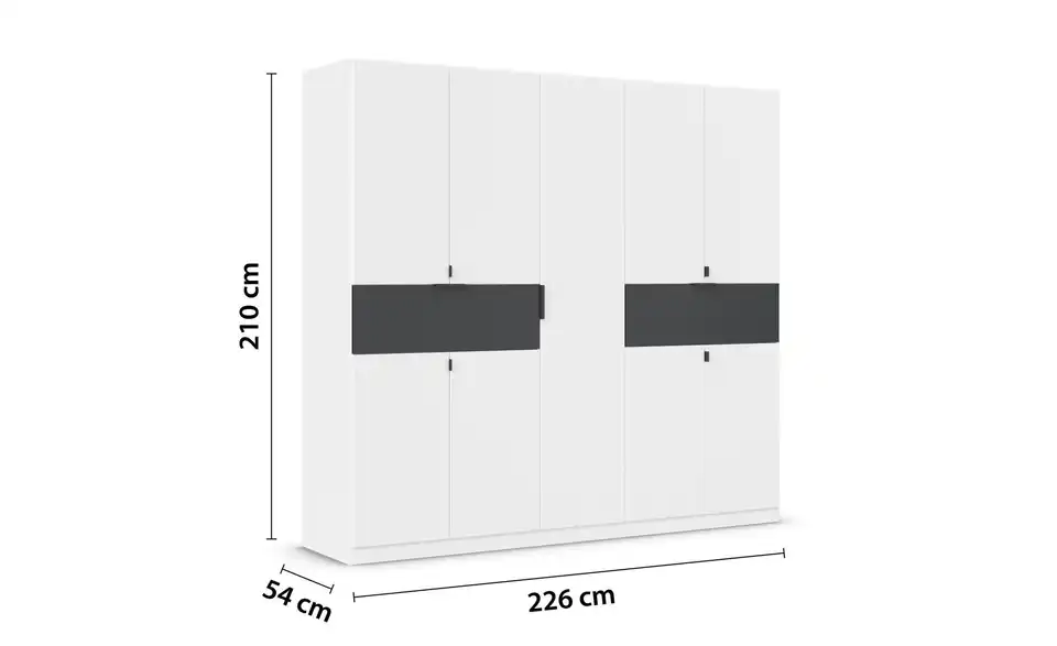 Drehtürenschrank 226 cm 9 Stück