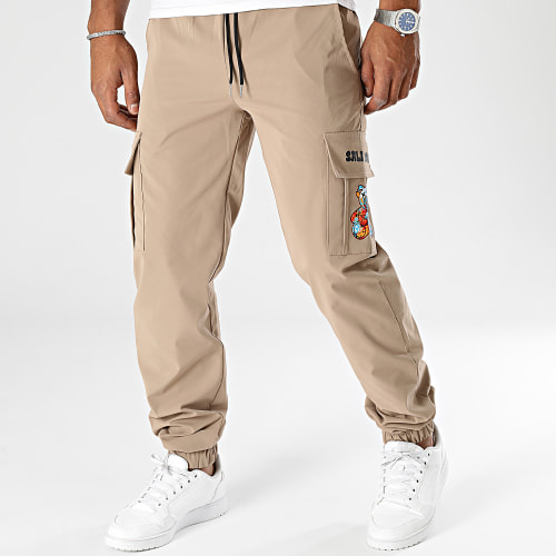 Pantalon Cargo Nounours Graffiti Beige