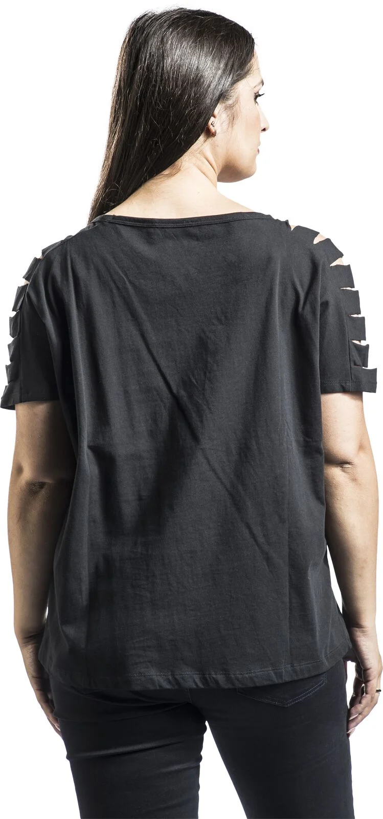 T-shirt avec Découpes | Black Premium by EMP T-Shirt Manches courtes