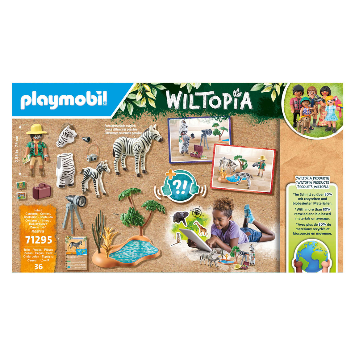 Playmobil Wiltopia Onderweg met de Dierenfotograaf - 71295