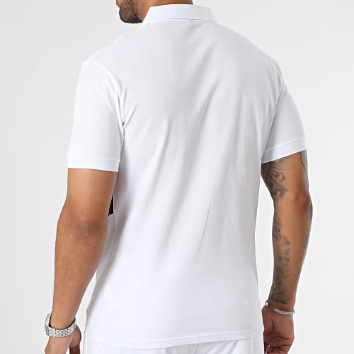 Ensemble Polo Manches Courtes Et Short Jogging E409 Blanc