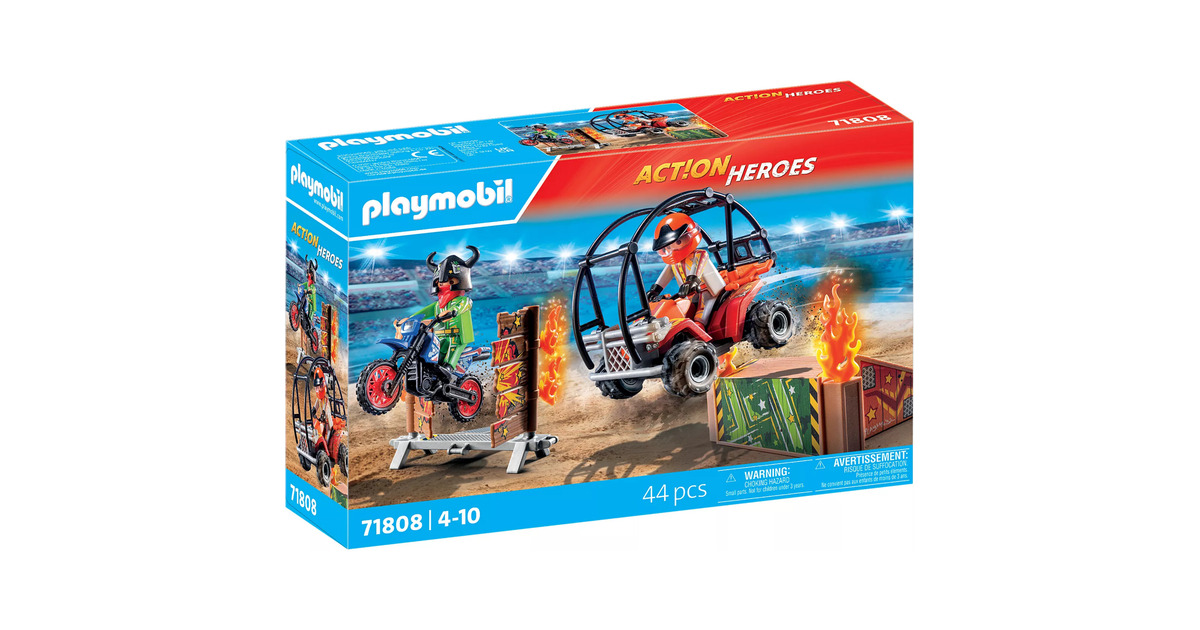 PLAYMOBILAction Heroes - Stuntshow Constructiespeelgoed  (71808)