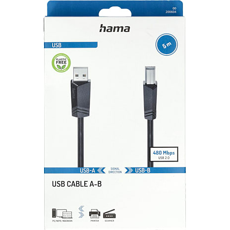 HAMA USB 2.0 kabel 5 meter