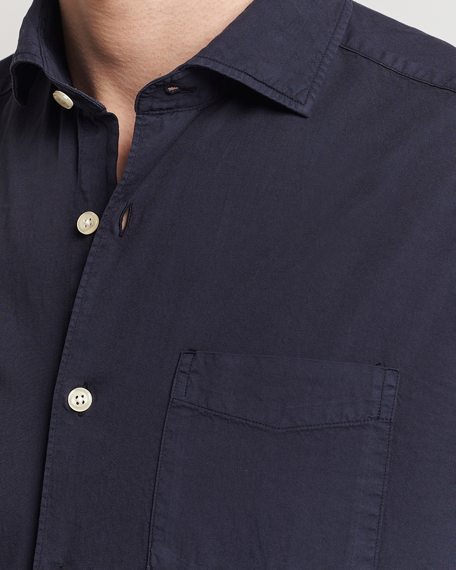 Oscar Jacobson Reg Fit Wide Spread C GD Twill Night Blue