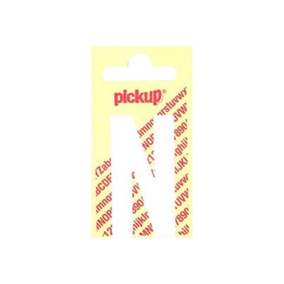 Pickup - Étiquette autocollante - 150 mm - Lettre N - blanc mat