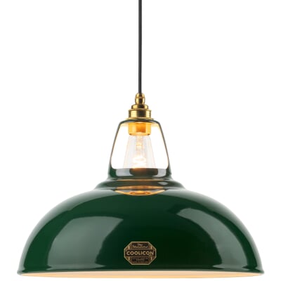 Coolicon Pendelleuchte Emaille, Grün