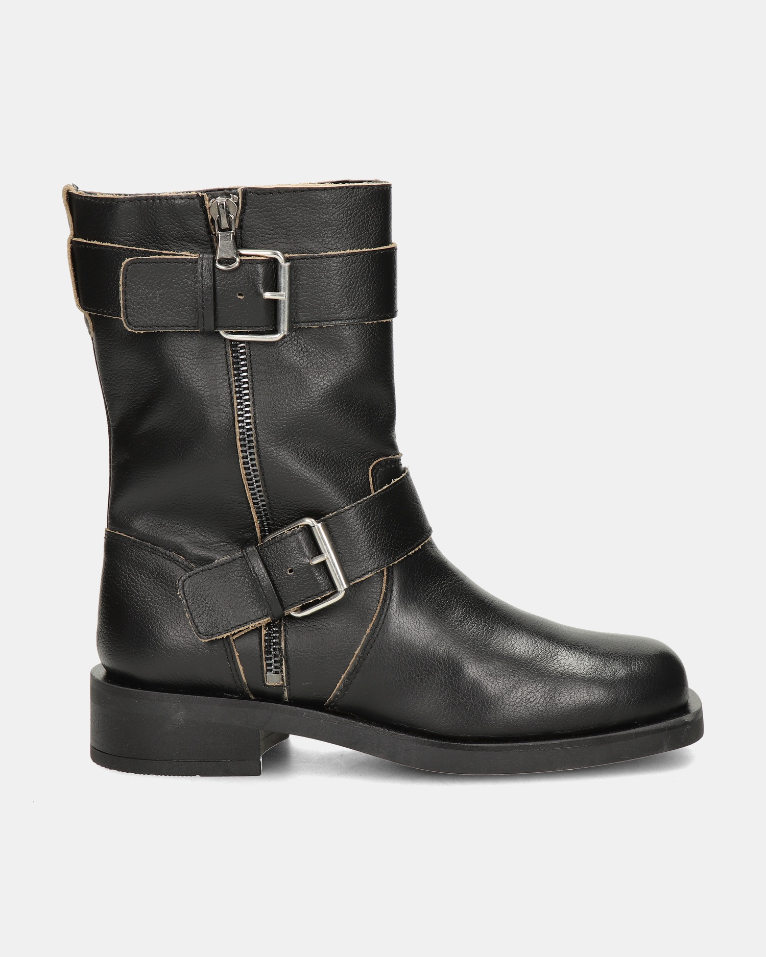 Nelson Bikerboots  - zwart