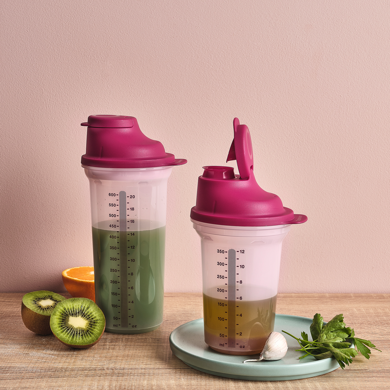 Shake It 350 ml Der praktische Shaker mit kleckerarmer Rücklauf-Funktion