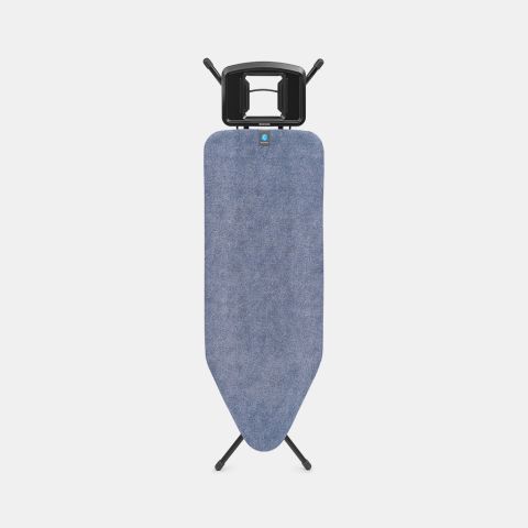 Strijkplank C, 124x45 cm, solide strijkerhouder SSIR - Denim Blue