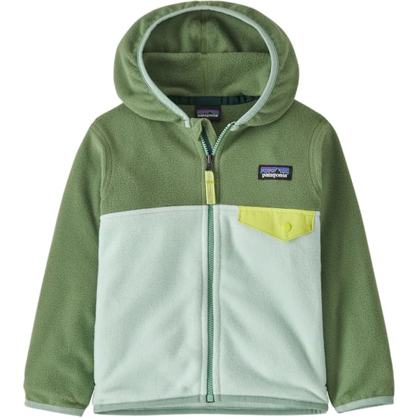 Sweat polaire PATAGONIA BABY MICRO D SNAP-T JKT WISPY GREEN