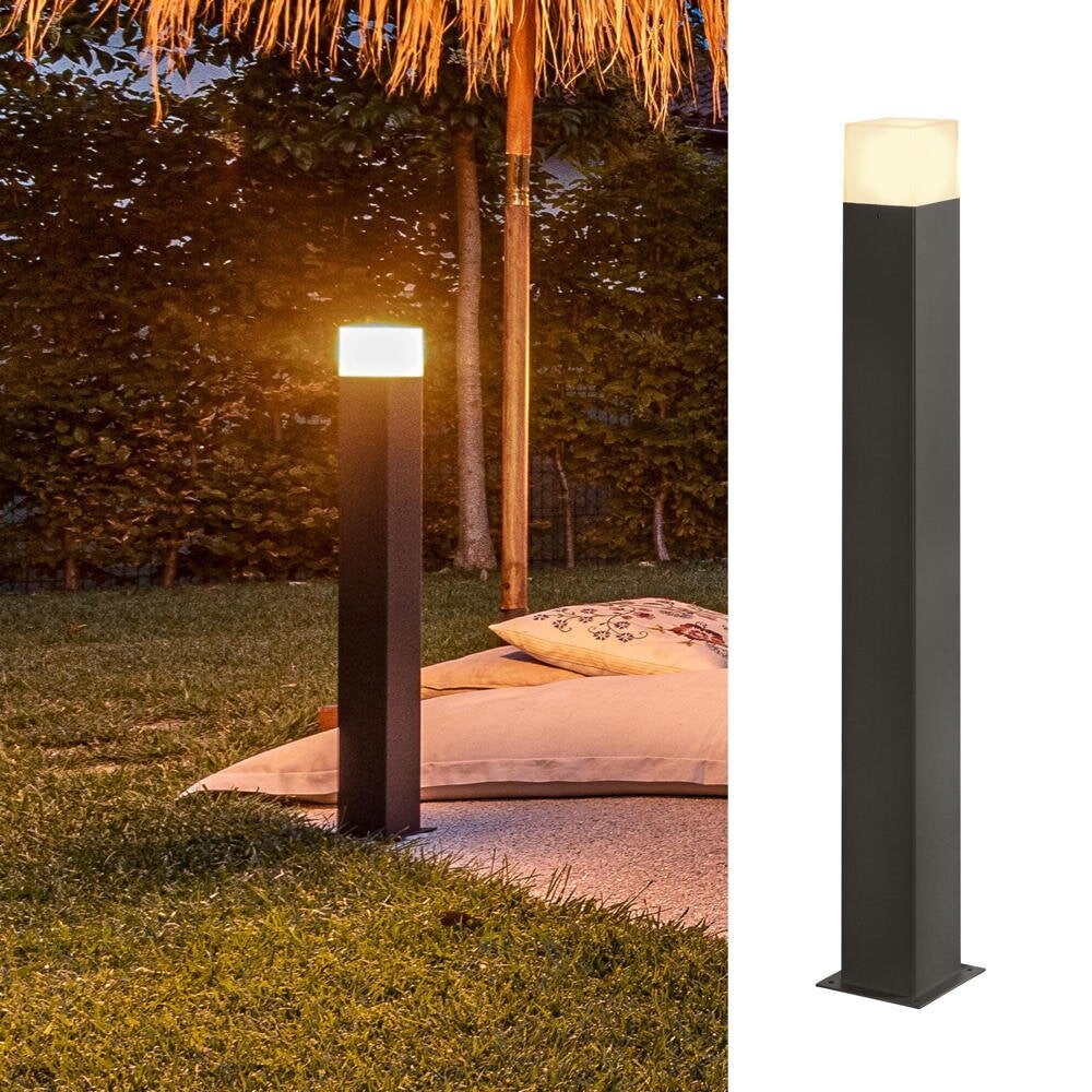 Padverlichting grafiet in zwart E27 IP44