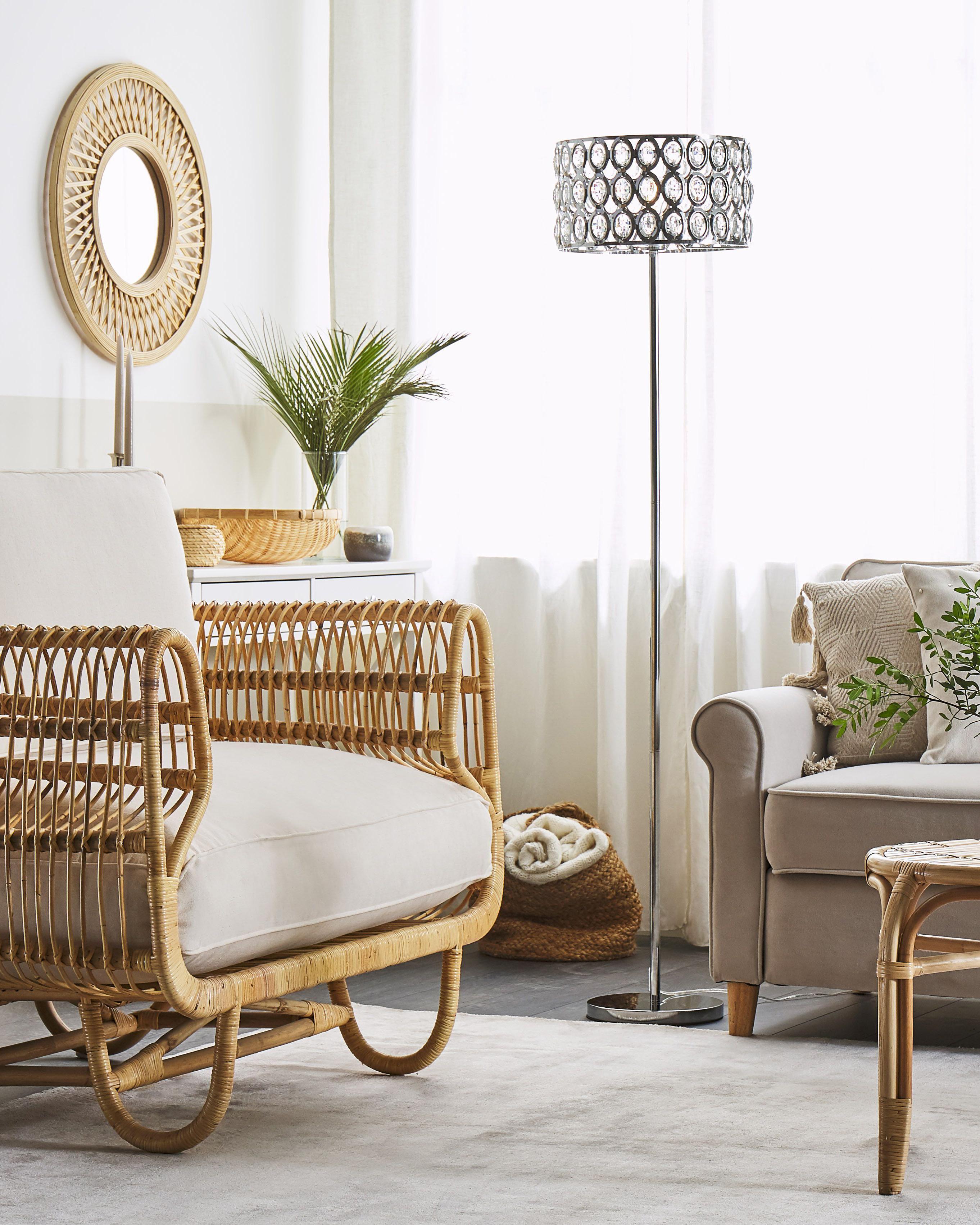 Staande lamp TENNA Kristal Zilver