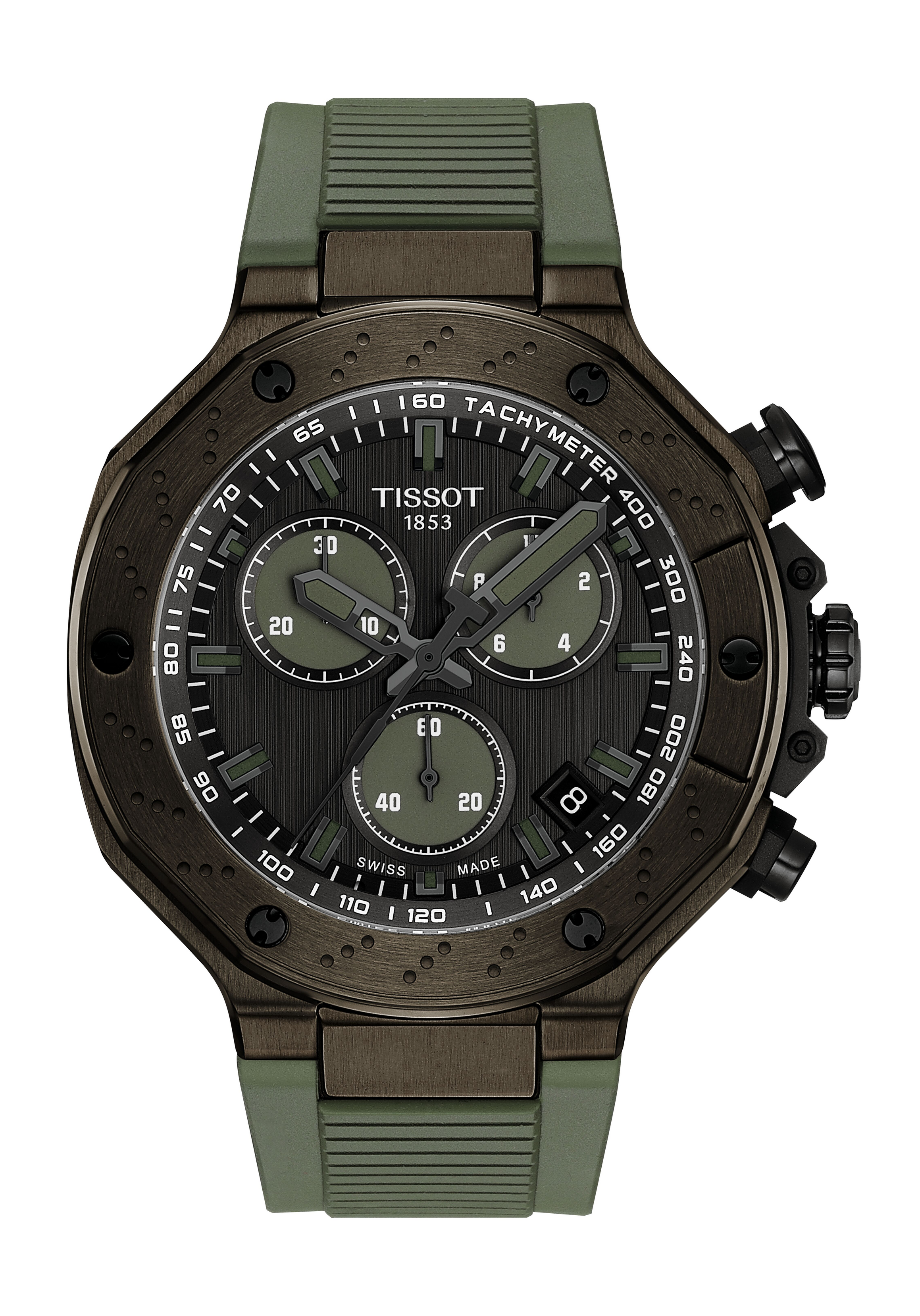 Tissot T-Race Quarz Chronograph Oliv T141.417.37.061.02